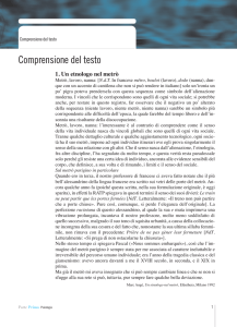 Comprensione del testo