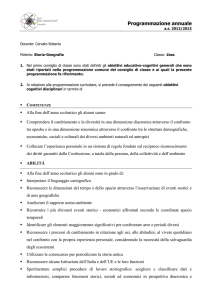 Programmazione annuale - Liceo "Tito Lucrezio Caro"