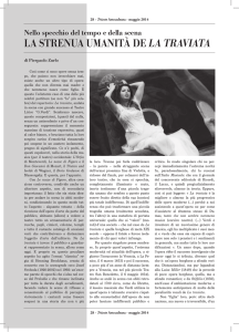 LA STRENUA UMANITà DE La traviata