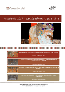 Accademia 2017 - Le stagioni della vita