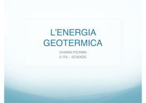 L`ENERGIA GEOTERMICA