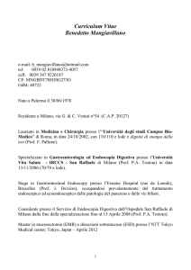 Curriculum Vitae Benedetto Mangiavillano