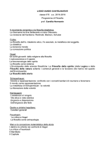 Filosofia - Liceo Scientifico Guido Castelnuovo