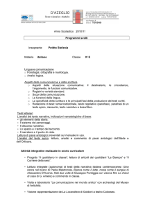 PROGRAMMI SVOLTI IV E italiano e latino