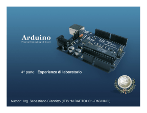 4^ parte : Esperienze di laboratorio