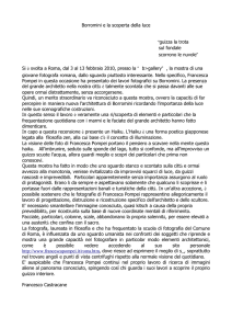 Borromini e la scoperta della luce “guizza la trota sul fondale
