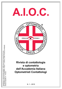 Rivista di contattologia e optometria dell`Accademia Italiana