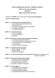 Indirizzo socio-psico-pedagogico ORISTANO ANNO