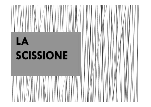 LA SCISSIONE