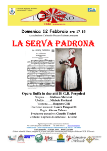 La serva padrona - Comune di Rosignano Marittimo
