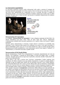 La meccanica quantistica