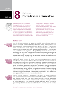 Forza-lavoro e plusvalore - Zanichelli online per la scuola