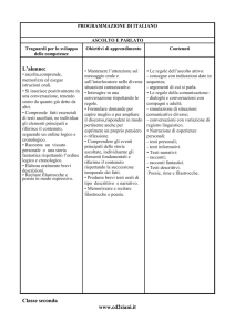 1 PROGRAMMAZIONE DI ITALIANO