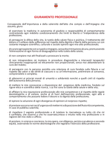 giuramento professionale - Ordine dei Medici di Bolzano