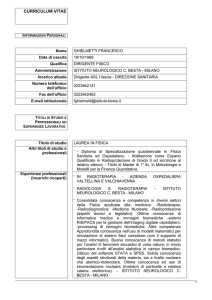 consulta CV - Istituto Neurologico Carlo Besta