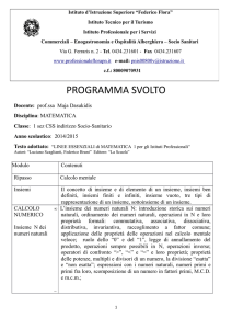 programma svolto
