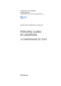 Percorsi clinici logopedia – Comprensione testo