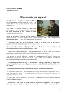 Filtro da rete per apparati