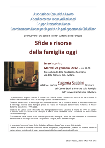 Sfide e risorse della famiglia oggi