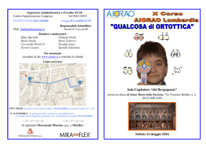 Sala Capitolare “del Bergognone” Sabato 14 maggio 2016