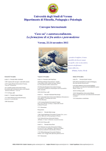 Locandina Programma - Università degli Studi di Verona