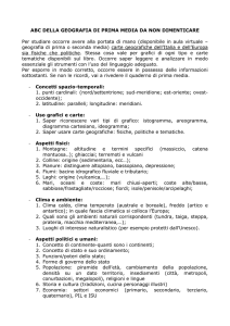 ABC della geografia di prima media