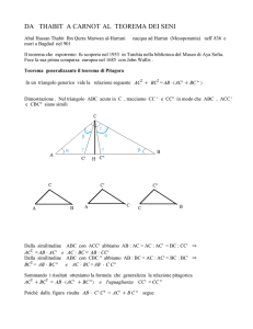 Da thabit a Carnot al Teorema dei seni File