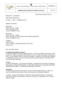 Scienze naturali - Vincenzo Benini
