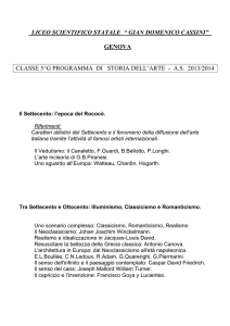 genova classe 5^g programma di storia dell`arte