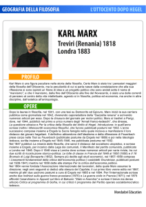 KARL MARX - Mondadori Education