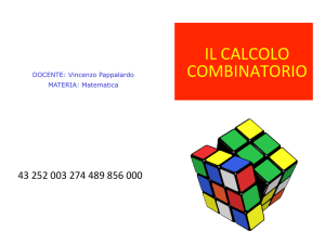 il calcolo combinatorio