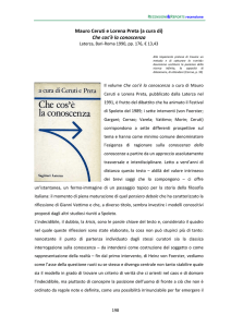 Che cos`è la conoscenza