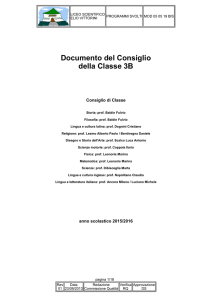 3 B - Liceo Vittorini