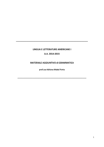 lingua e letterature americane i aa 2014-2015 materiale