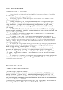 Maria Felicita Fuciarelli - Macroarea di Scienze