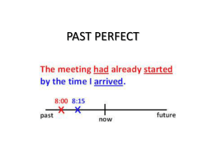 past perfect
