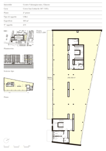 Corso San Gottardo 107 / 107a Pianta Scala 1:200 Sezione tipo