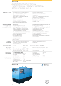 GRUPPO ELETTROGENO TRIFASE (33 KVA) E MONOFASE (10