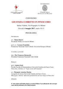 GIUSTIZIA E DIRITTO IN PINOCCHIO