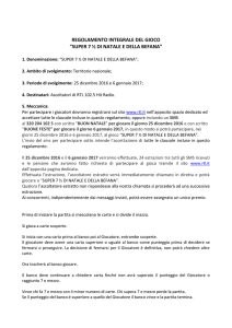 regolamento integrale del gioco “super 7 ½ di natale e