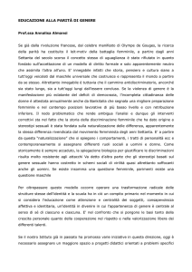 educazione alla parità di genere