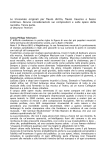 Le triosonate originali per flauto diritto, flauto traverso