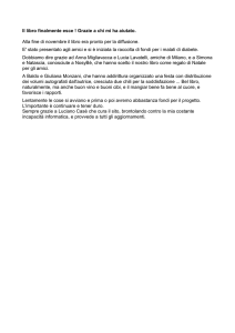 Il libro finalmente esce ! Grazie a chi mi ha aiutato. Alla fine di