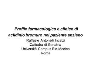 Profilo farmacologico e clinico di aclidinio bromuro nel paziente