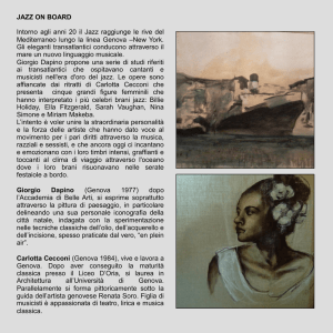 JAZZ ON BOARD Intorno agli anni 20 il Jazz raggiunge le