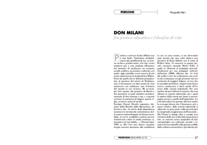 Don Milani fra pratica educativa e filosofia di vita