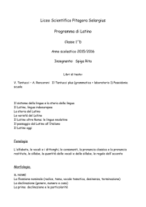 Latino - Liceo Scientifico Pitagora | Selargius