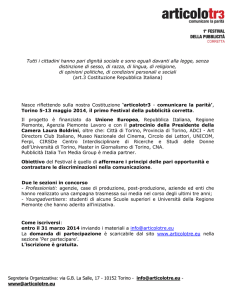 Segreteria Organizzativa: via G.B. La Salle, 17 - 10152 Torino