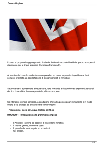 Corso di Inglese