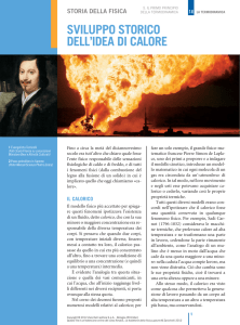 Sviluppo storico dell`idea di calore